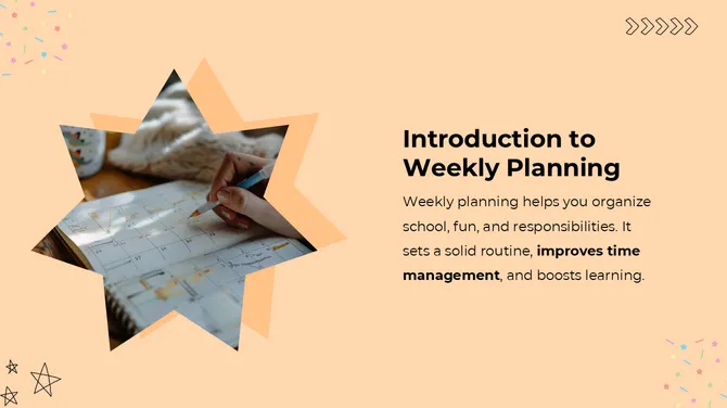 Elementary School Weekly Planner slide3