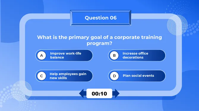 Corporate Training Quiz Games slide8