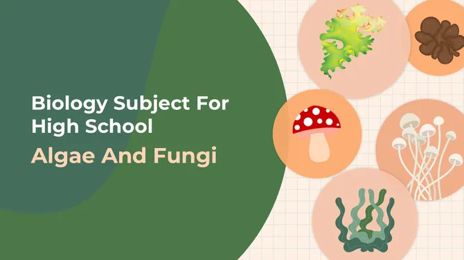 The Biology Subject For High School Algae And Fungi slide1