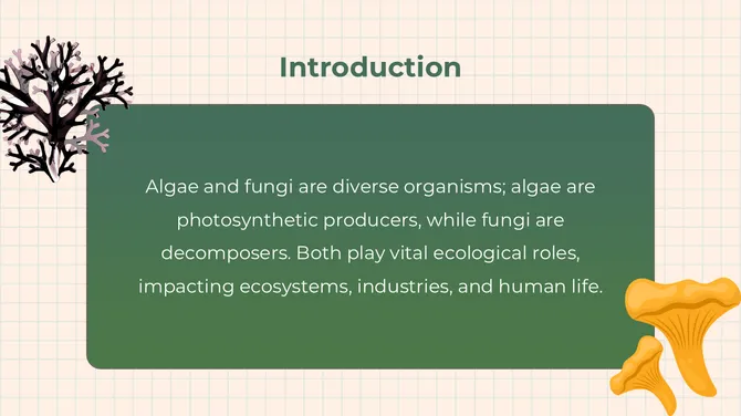 The Biology Subject For High School Algae And Fungi slide2