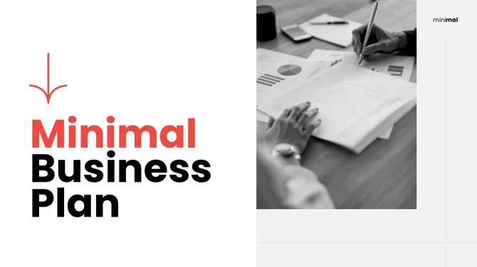 Best Minimalist Business Plan PowerPoint And Google Slides slide 2