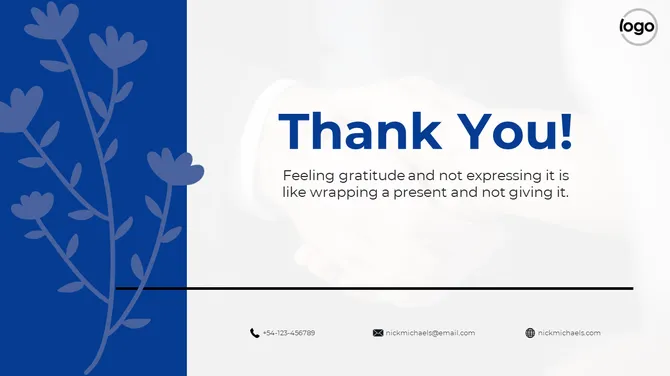 Pleasant Thank You Template