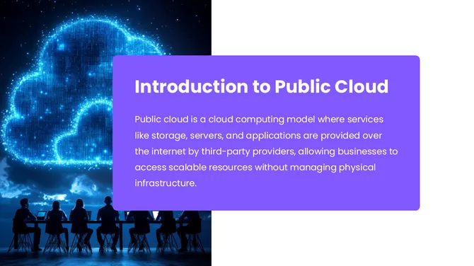 Cloud PowerPoint Presentation: Best suited for presenting cloud solutions, infrastructure, and technology insights effectively. slide3
