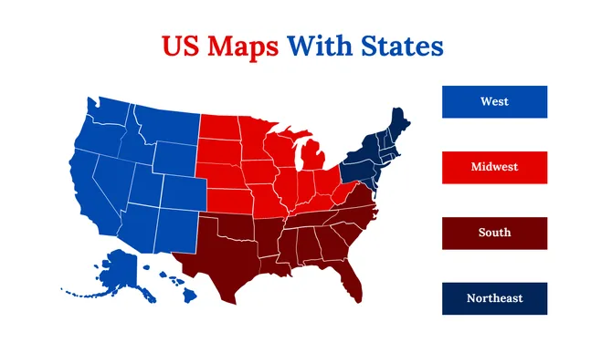 Editable US Map With States slide6