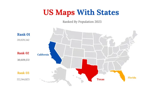 Editable US Map With States slide7