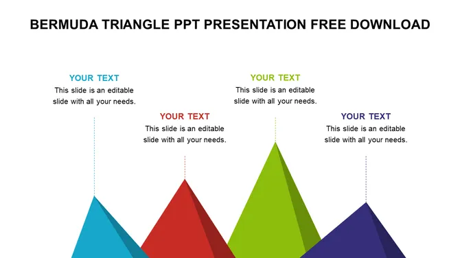 Triangle Stitching Powerpoint Templatebest Powerpoint