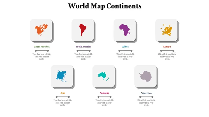 World Map Continents  slide21