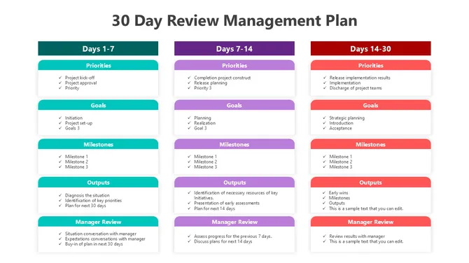 30 Day Review Management Plan slide2