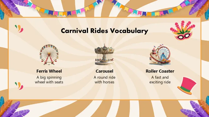 Carnival Vocabulary For Pre-K slide4