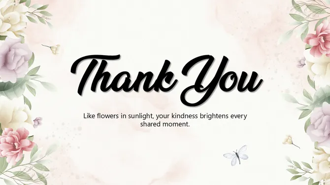 Floral Thank You Design slide 7