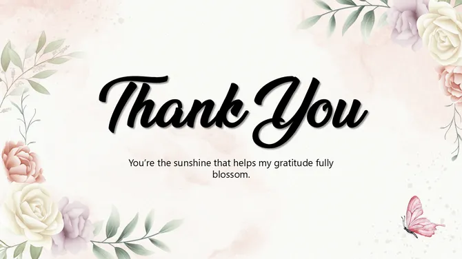 Floral Thank You Design slide 10