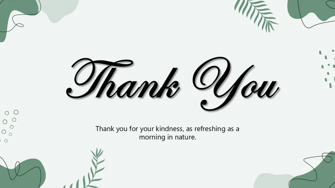 Nature Thank You Slide slide 4