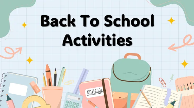Back To School Activities slide2