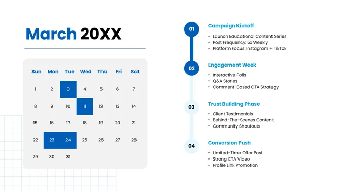 Social Media Content Calendar slide4
