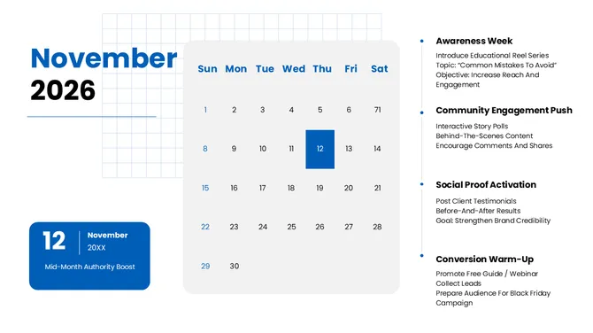 Social Media Content Calendar slide12
