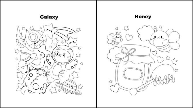 Alphabet A to Z Coloring Book slide5