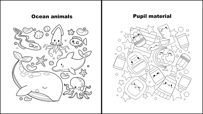 Alphabet A to Z Coloring Book slide9