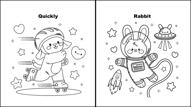 Alphabet A to Z Coloring Book slide10