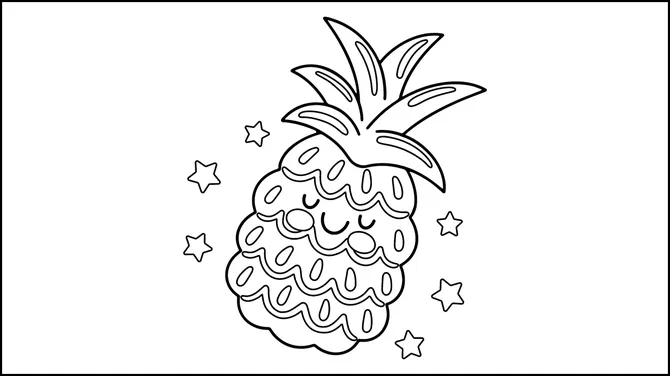 Fruits Coloring Book slide6