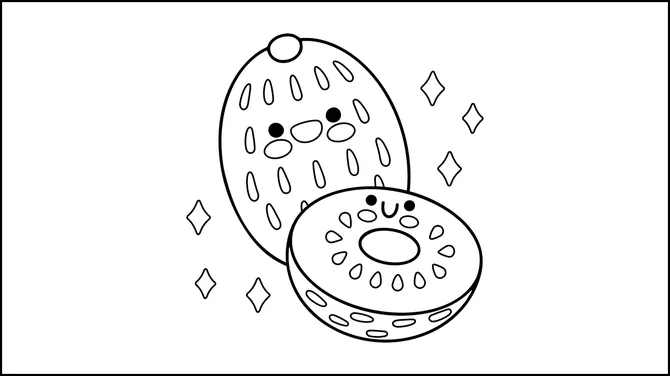 Fruits Coloring Book slide7