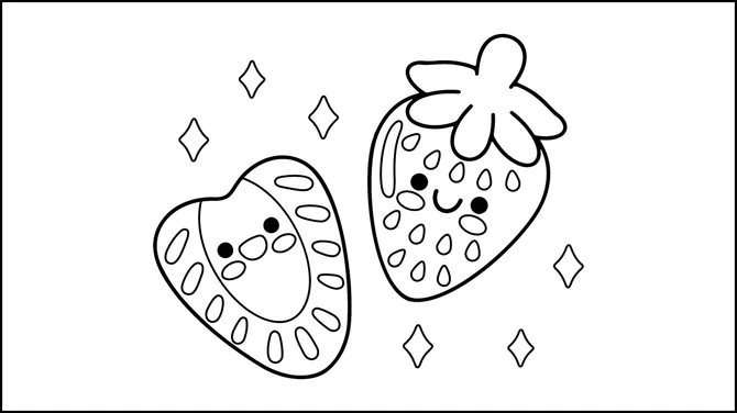 Fruits Coloring Book slide8