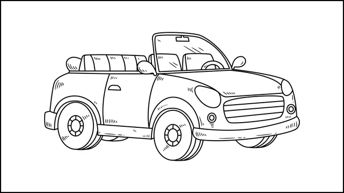 Vehicles Coloring Book slide5