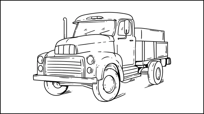 Vehicles Coloring Book slide6