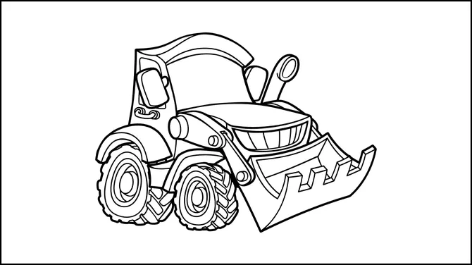 Vehicles Coloring Book slide10