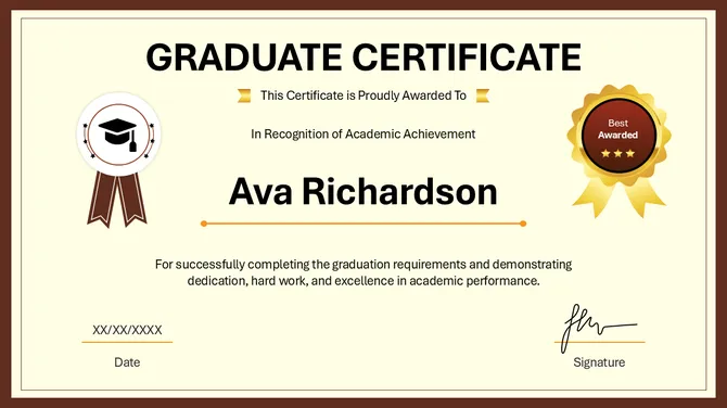 The Graduate Certificate PowerPoint slide4