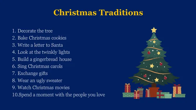 Merry Christmas Presentation slide 12