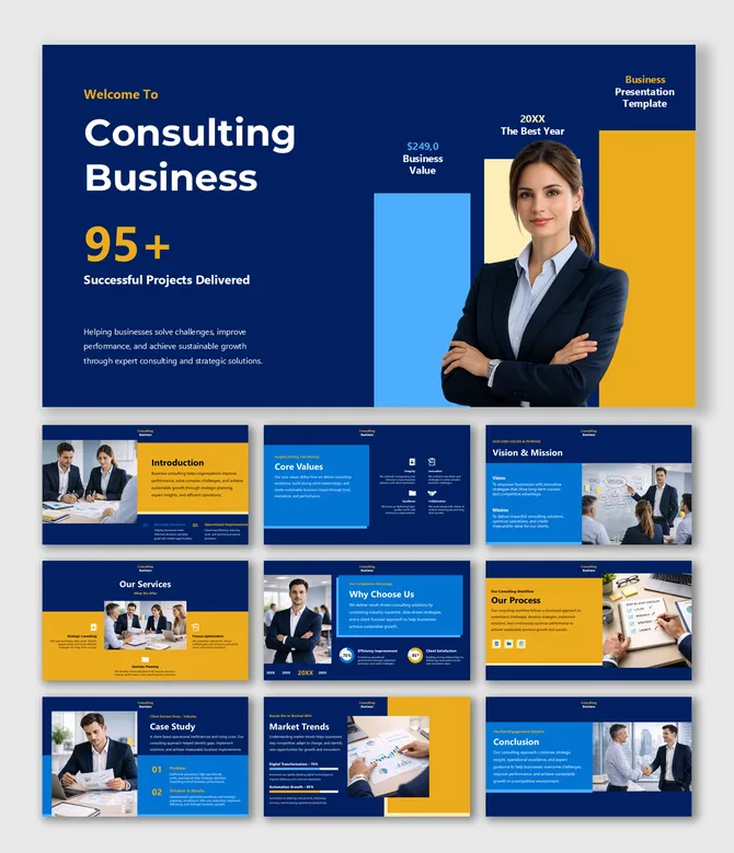 Free Consulting PowerPoint Templates And Google Slides