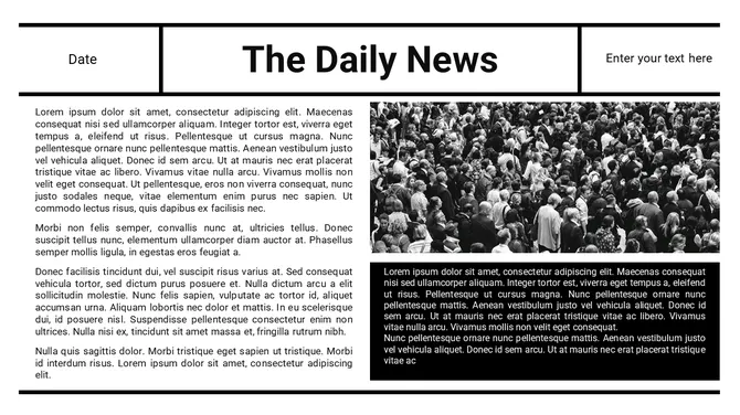 Google Slides and PowerPoint Template For Newspaper 
